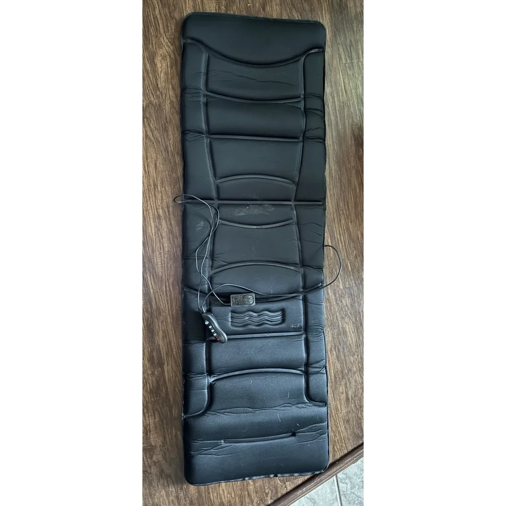 Full Body Black Massage And Heat Mat Tested-Works Plug & remote Included‎